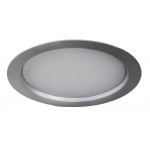 Downlight panel LED Redondo 230mm Gris Plata 25W Blanco Neutro, Corte 185mm ideal Techos de Lamas